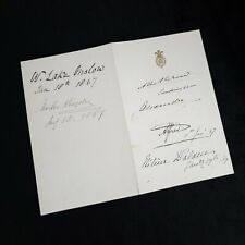 Rare 1867 King Edward VII Queen Alexandra Prince Alfred Signed Royalty Document  picture