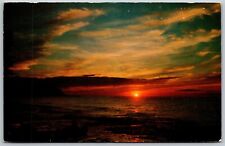 Vtg Conneaut Ohio OH Beautiful Lake Erie Sunset Postcard picture