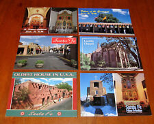 6 Vintage Santa Fe New Mexico Postcards Oldest Church Oldest House Unposted  picture