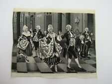 19th c Small French Woven Stevengraph Silk Postcard Panel by A.PEREZ 'The Dance' picture