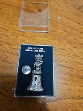 1983 Chuck E Cheese Pizza Time Theatre Silver PEWTER BELL WITH CASE SUPER RARE  picture