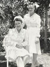 CF) Photograph Pretty Nurses White Uniforms 1950's Sunlight Lovely Ladies  picture