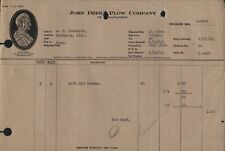 1915 John Deere Plow Co Indianapolis with John Deere Himself Logo Parts Invoice picture