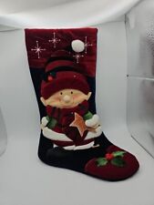 Santa's Helper Xmas Stocking Waiting To Be Stuff With Xmas Cheer Colorful And... picture