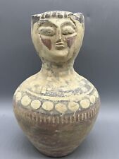 Old Pottery Clay Painted Jar Anthropomorphic Spout Vessel Near eastern Antiquity picture