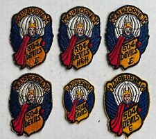 FIVE POST WAR, 1950's - 1960's 504TH US AIRBORNE PATCHES, PARATROOPER  (313) picture