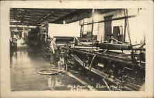 South Brewer ME Eastern Mfg Co Paper Mill Machines Real Photo Postcard picture