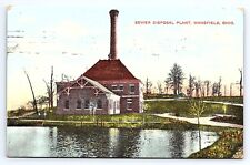 Postcard Sewer Disposal Plant Mansfield Ohio OH picture