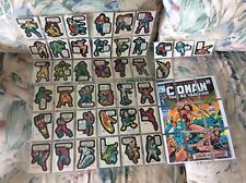 1976 Topps Marvel Superheroes complete 40 sticker set with 9 puzzle set nrmt picture