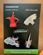 UAE NATIONAL DAY 2023 Starbucks Enamel Pin set of 5 New picture
