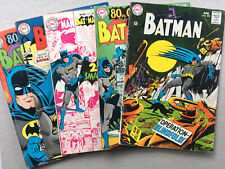 BATMAN 198 199 200 203 204 SILVER Age lot of 5 80 Page GIANT 5.0 VG/FN Robin picture