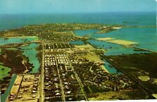 Chrome Postcard Key West Fl, Aerial View Southernmost City USA picture