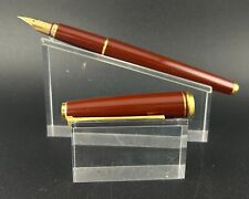 Pilot Deluxe Burgundy Fountain Pen 18K Gold, Fine Pen picture