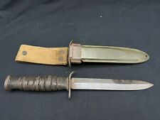 Vintage WW2 US M3 CASE FIGHTING KNIFE w/ SHEATH picture