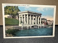Plymouth Rock And Portico Plymouth, Massachusetts Postcard ￼ picture