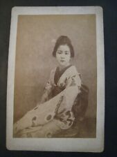  Late19th Century Cabinet card ... Japanese, Geisha picture