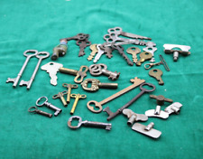 Lot 32 Vintage Antique Keys, Ford Tractor, Barrel Germany Skeleton Clock More picture