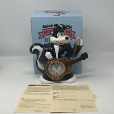 Hunk A Skunk Elvis Rhythm Speak Up Musical Singing Alarm Clock - Vintage NOS picture