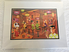 New Disney SHAG In The Enchanted Tiki Bar TRADER SAMS Matted Print picture