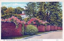 Charlottesville Virginia VA University of Virginia Serpentine Wall Postcard picture