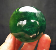 TOP 217.7 G 50mm Natural Fluorite Quartz Crystal Sphere Ball Healing  T158 picture
