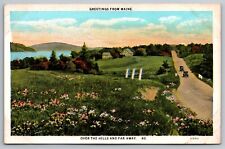 Greetings from Maine Postcard. picture
