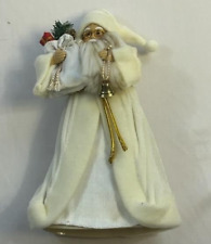 Father Christmas Tree Topper 11 inch White Glasses Presents Satchel Santa Clause picture