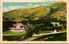 Vtg 1940s Columbia Gardens Butte Montana MT Linen Postcard picture