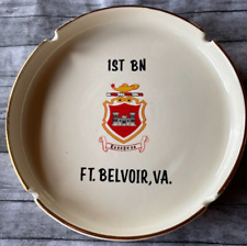 Vintage 1st Bn Essayons Porcelain Ashtray Ft. Belvoir, VA 7