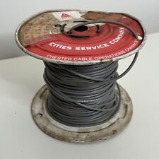 Vintage Cities Service Advertising Copper Wire Spool Citco Chester Cable 3.7lbs picture