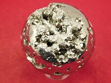 BIG Polished Pyrite Crystal Filled SPHERE From Peru 444gr picture