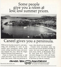 1971 Caneel Bay Plantation: Peninusla Vintage Print Ad picture