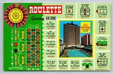 Postcard Hotel Sahara Las Vegas Nevada Roulette Gaming Guide VTG UNP Circa 1966 picture