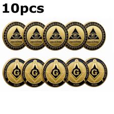 10pcs Masonic Freemason Commemorative Coin Collectible Challenge picture
