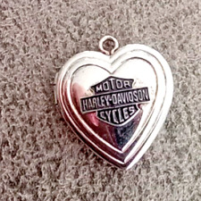 Vintage 2006 925 sterling signed Harley Davidson heart locket picture