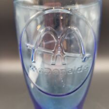 Vintage 1961 Blue McDonalds Style Coke Glass Cup Tumbler Collectors Glassware picture