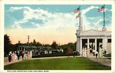 Pavilion Mountain Park Holyoke Massachusetts Divided Postcard 1913 (Posted 1924) picture