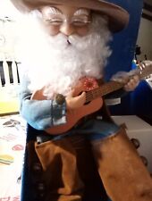 Vintage 2007 Animated &Musical Guitar Santa picture