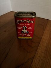 Vintage Betsy Ross Queen Of All Tea Tin picture