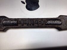 ANTIQUE DUNLOP No.1 MOTORCYCLE TIRE SPOON  Vintage Cast Iron Tool Harley Indian picture