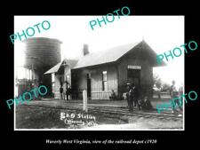 OLD 8x6 HISTORIC PHOTO OF WAVERLY WEST VIRGINIA THE RAILROAD STATION c1920 picture