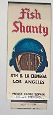 VINTAGE 10-STRIKE MATCHBOOK - FISH SHANTY RESTAURANT - LOS ANGELES, CALIFORNIA picture