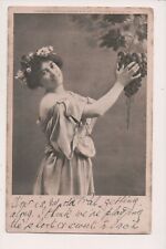 Vintage Postcard Pretty Young Girl as HEBE goddess of youth in mythology  picture