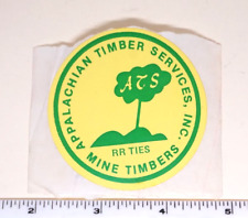 Coal Mining Sticker ATS Appalachian Timber Service Mine Timbers RR Ties picture