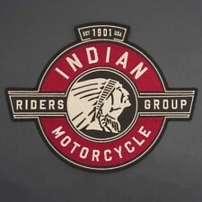 2Pcs Indian Riders Group Embroidery MC Biker Iron on Patch 1901 Small + Large picture