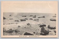 Postcard Rock and Surf Quonochontaug Rhode Island picture
