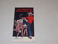 LEVI STRAUSS OVERALLS ADVERTISING BROCHURE 1950S WESTERN MINI LORE  picture