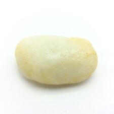 Hotan White Nephrite Jade Pebble Hetian Narural River Stone Specimen China #44 picture