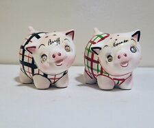 Vintage PY? Japan Anthropomorphic Pigs Salt and Pepper Shakers picture