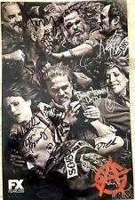 Sons of Anarchy cast signed 2014 SDCC poster Boone Coates Rossi Sagal Sutter JSA picture